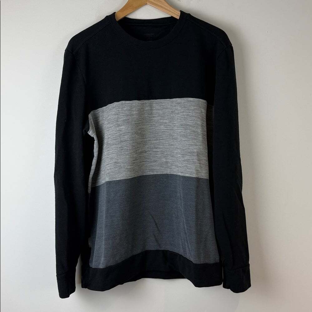 Icebreaker‎ Black Merino Lightweight Sweatshirt Size Large